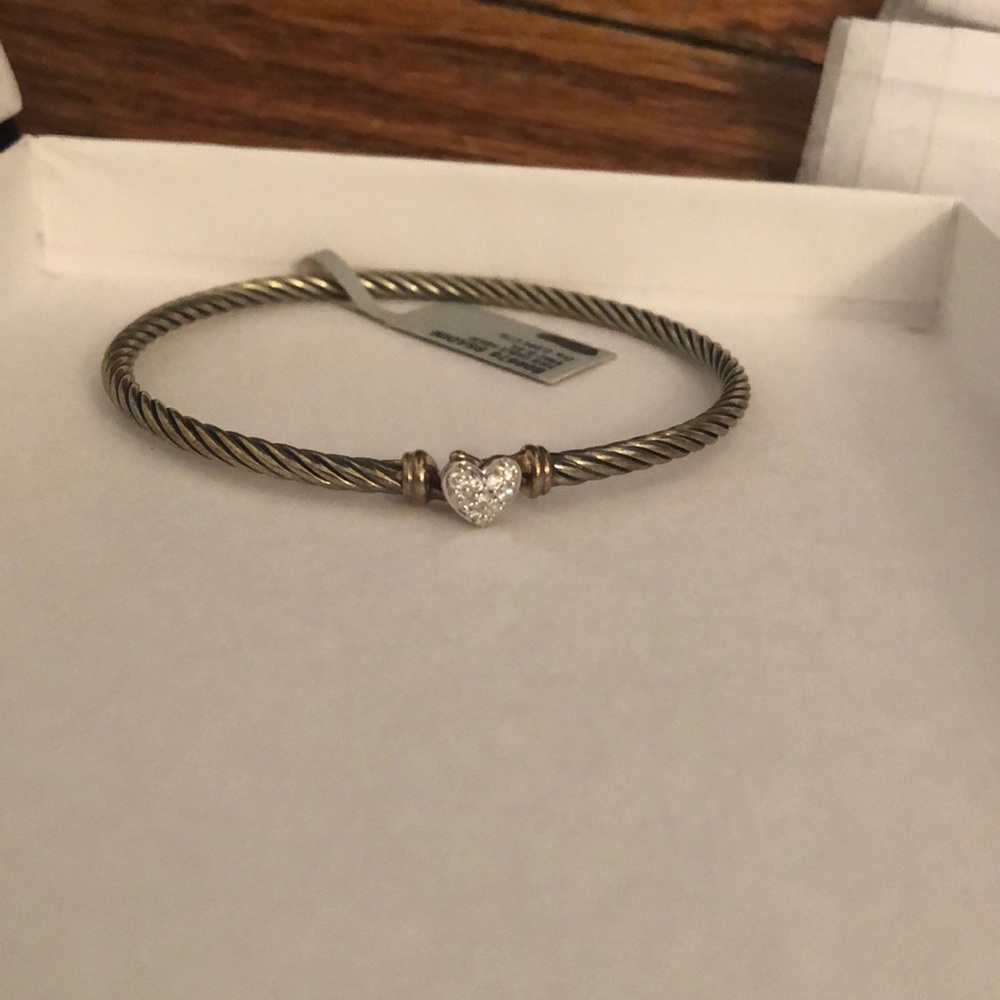 Cable Collectibles Heart Bracelet with Diamond